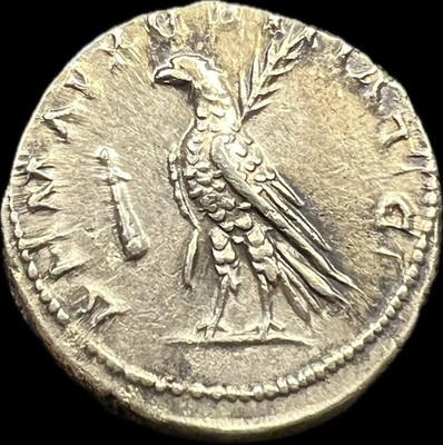 ANCIENT ROMAN SILVER DIDRACHM - TRAJAN, 103-107 AD, ROME. NEARLY EXTREMELY FINE!