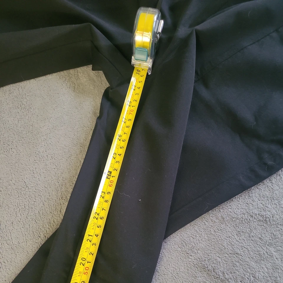 Брюки женские Old Navy размер L широкие повседневные с высокой талией Pixie широкие миниатюрные смоляной черный цвет - Изображение 4 из 4