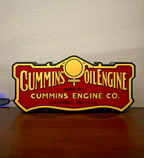 Lighted Cummins Oil Engine Sign