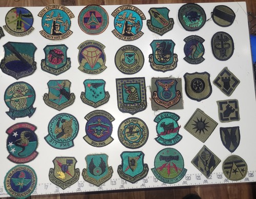 (80) Subdued military patches