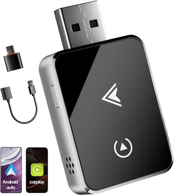 Wireless Adapter 2-in-1 for CarPlay/Android Car, PARPAT Conversion from Wired