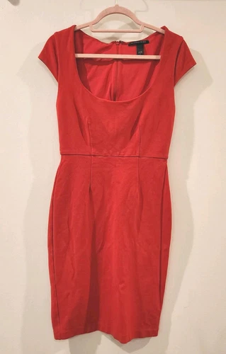 UNDERCOVER Abito tubino Victoria's Secret donna rosso manica ad aletta taglia 8