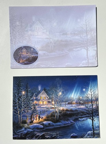 12-Ct Christmas Cards w/ Envelopes & Stickers, Peace and Happiness, Trees, Dogs - Picture 7 of 19