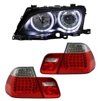 "\"Bundle 5\" Scheinwerfer Angel Eyes Led RüCkleuchten FüR 3Er Bmw E46 Limo 01-05"
