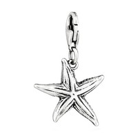Charm-AnhäNger Seestern 925 Silber Antik 17X15Mm SilberanhäNger Amulett Talisman