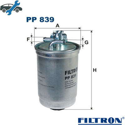 FUEL FILTER PP 839 FOR VW CALIFORNIA/T4/Camper SHARAN/VAN PASSAT/B3/B4 GOLF/II  