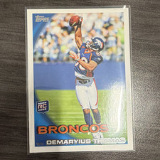 Topps 2010 Demaryius Thomas Rookie #275 Denver Broncos NFL Football Card. rookie card picture