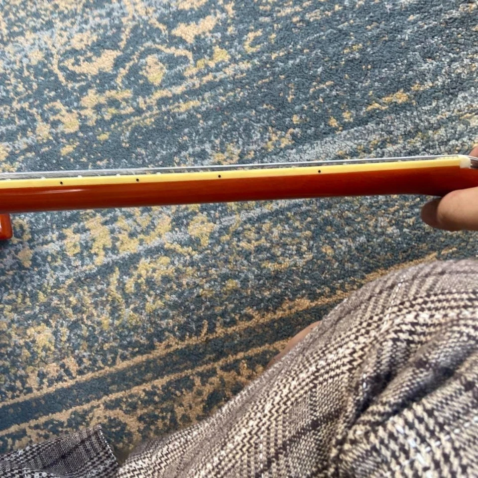 Eastwood Left Handed Electric Guitar Orange Unique Shape w Vintage Mod w/Case - Image 4 of 4