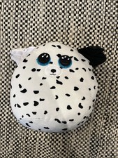 TY Squish-A-Boos Plush - FETCH the Dalmatian (Small Size - 10 inch) - MWMTs