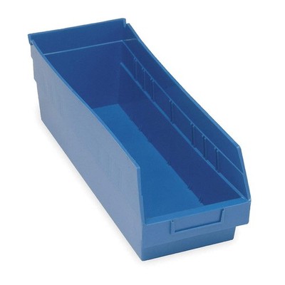 QUANTUM STORAGE SYSTEMS QSB208BL Shelf Bin,Blue,Polypropylene,6 in 2ZMR1