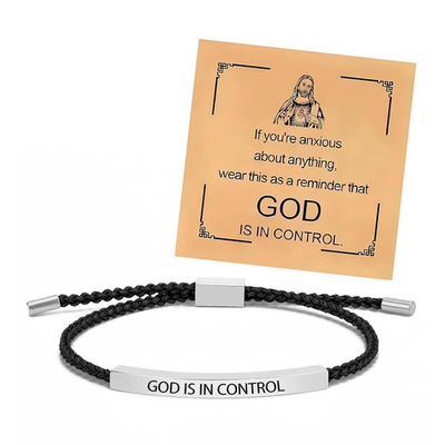 #ad #ad God is in Control Bracelet Inspirational Gifts for Women Braided String Tub 01 $12.00