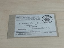 Royal Navy & Marines WW2 Next Of Kin Casualty Service Card Death