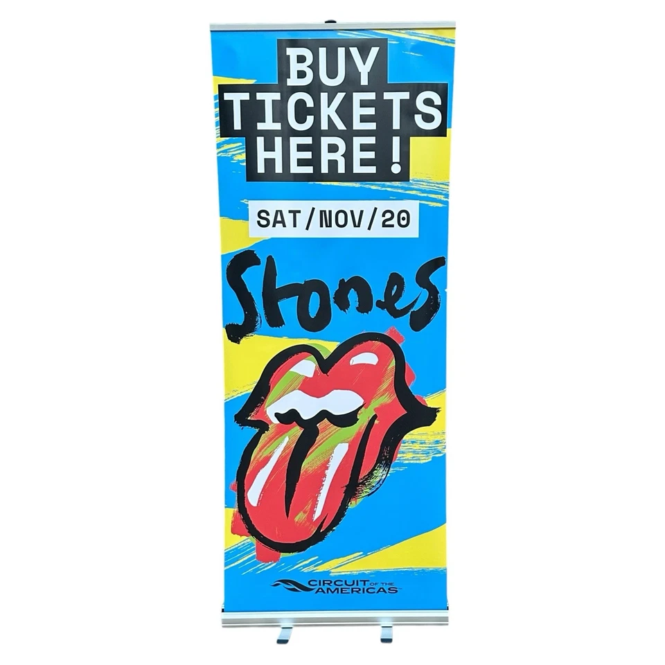 Póster de concierto de los Rolling Stones Circuito de las Américas 2020 retráctil Standee Foto 2 de 4