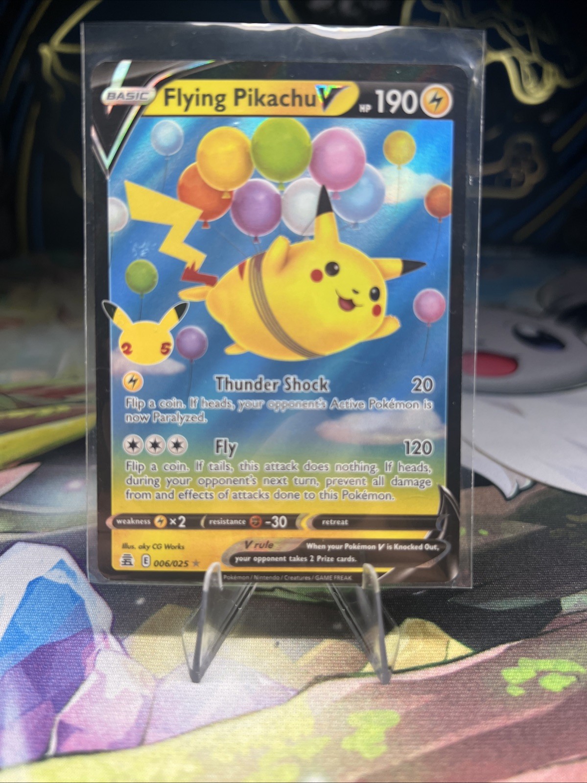 Flying Pikachu V 006/025 - Celebrations - Holo Ultra Rare Pokemon Card NM