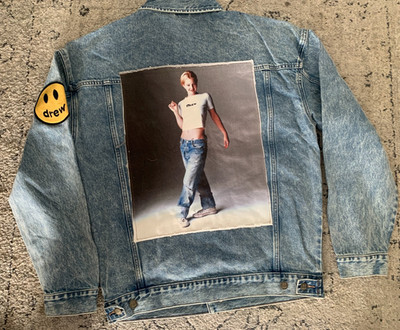 Drew House Drew X Drew Trucker Jacket Vintage Blue Size M NWT