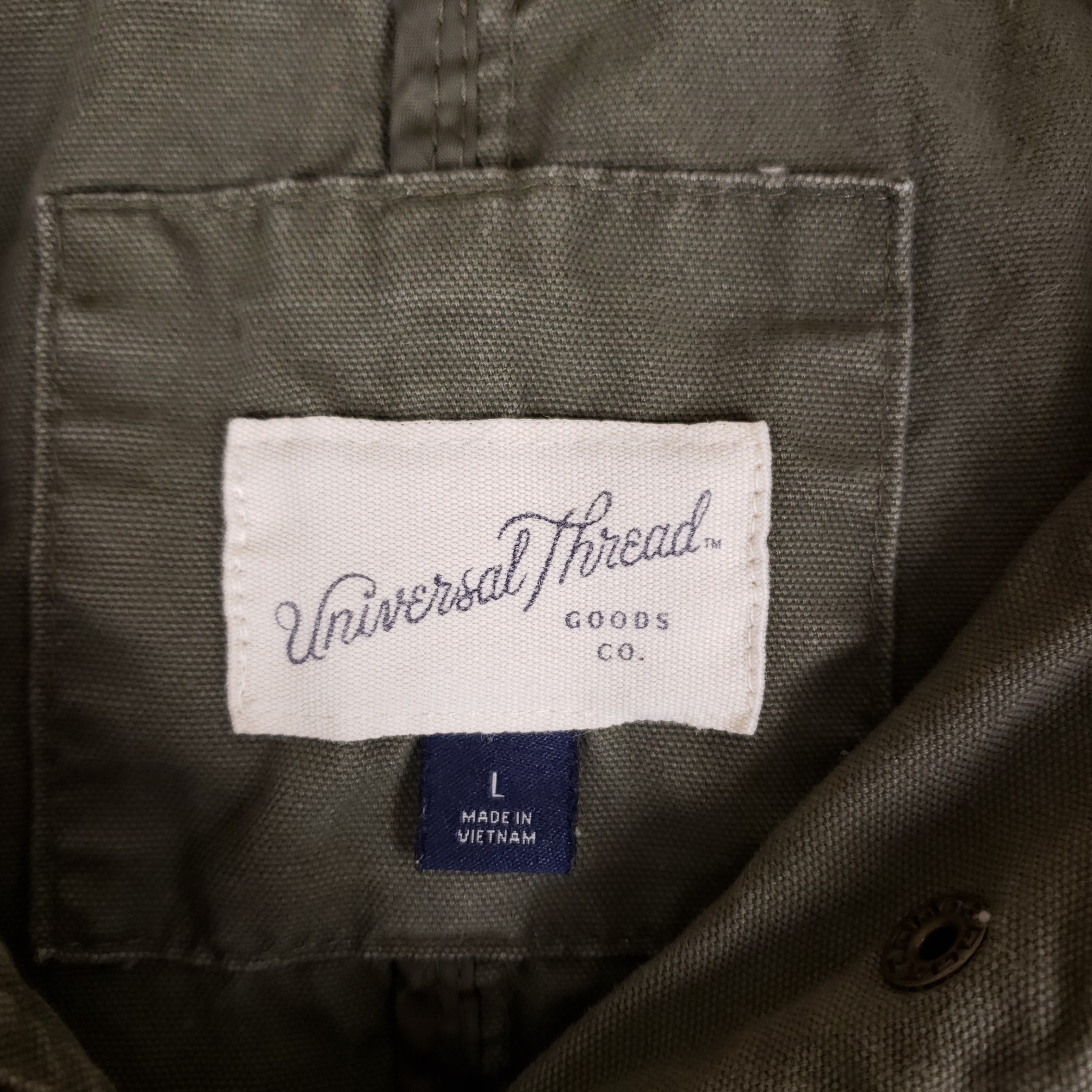 Universal Thread Utility Jacket L Hooded Field Co… - image 4