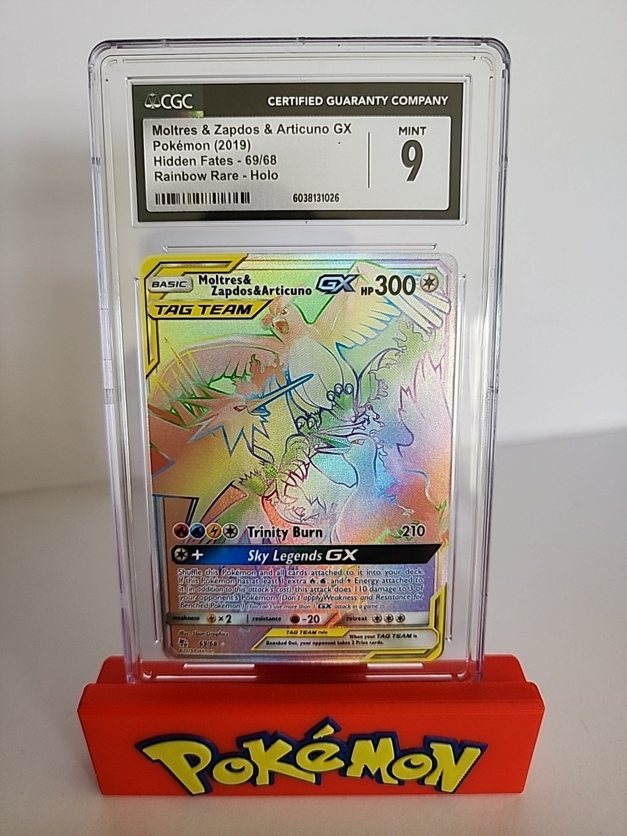 Moltres & Zapdos & Articuno GX (Secret) 69/68 Hidden Fates Holo