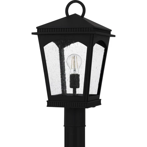 Earth Black  Outdoor Post Lantern from the Huck Collection - Picture 2 of 5