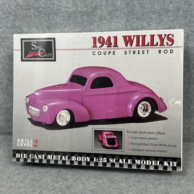 Spec cast 1941 Willys coupe street rod die cast model kit NEW IN SEALED BOX