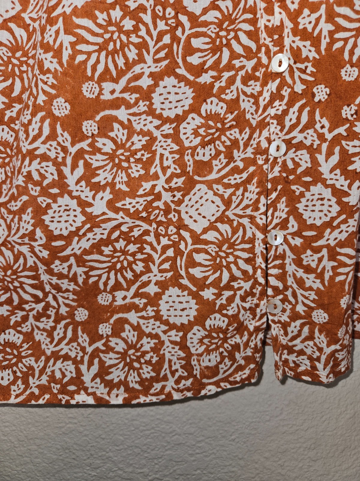 Cleobella Adele Buttoned Peasant Blouse Size Smal… - image 9