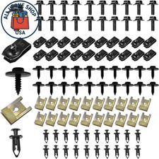 Car Body Screws Bolts, Bumper Fender Screws, Splash Shield U-Nuts Kit 100PCS