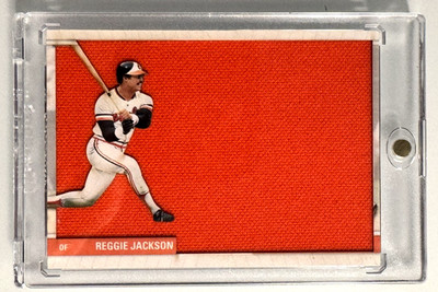 Reggie Jackson 1976 Orioles Jumbo Jersey Fusion Profusion Swatch 40/75