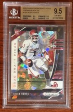 2020 Panini Prizm Draft Pick Jalen Hurts RC Black Ice RC Prizm 1/1 Wow Eagles!