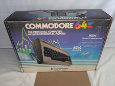 Commodore 64 Vintage Computer Untested With Box Matching Number Manual Cords