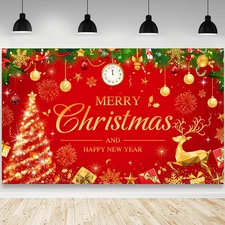 Merry Christmas Banner Decorations Merry Christmas and Happy New Year Banner Pho