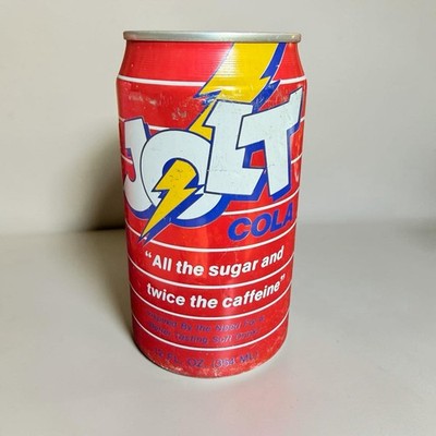 Vintage 1988 12 Oz Jolt Cola Collectible Soda Pop Can Unopened Sealed