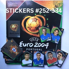 2004 Panini UEFA EURO Portugal Stickers #252 - 334 Pick to Complete Your Album
