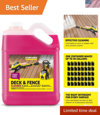 #ad Wood Fence amp; Deck Cleaner Removes Dirt and Grime from Wood Composite and P... $37.95