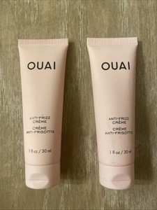 2 OUAI Anti-Frizz Creme 1 oz / 30 ml Each Travel Size Hair Cream Sealed