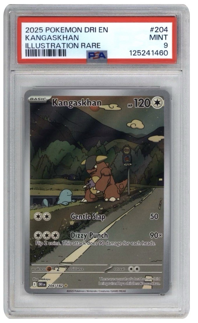 Kangaskhan 2025 Pokemon SV · Destined Rivals #204 Illustration RARE PSA 9