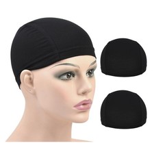 2 Pcs Wig Caps Bamboo Fiber Wig Cap Elastic Breathable Wigs Grip Cap Wig