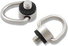 D Ring Screw 1/4"-20 Stainless Steel Camera Mount Tripod 2 Pack Silver