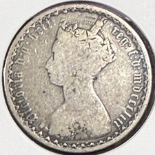 1873 Great Britain Silver Florin Victoria Gothic Style