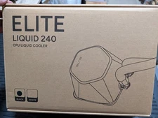 CoolerMaster Master Elite Liquid 240 240mm ARGB CPU Liquid Cooler, Black