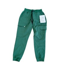 NWT Fabletics Evoke Cargo Scrub Joggers Womens XS/Short Hunter Green READ