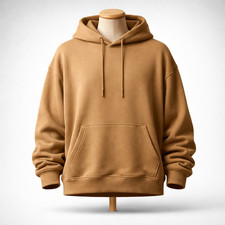 Mens pullover hoodie fleece sweatshirt plain hooded hoody jumper soft comfy Top