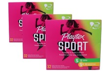 Playtex Sport Tampons Multipack Super, Super Plus 32 Ct, Fragrance Free - 2 Pack