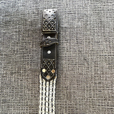 RARE HAND-MADE  belt made of pop-tabs can Adjustable Buckle One Size