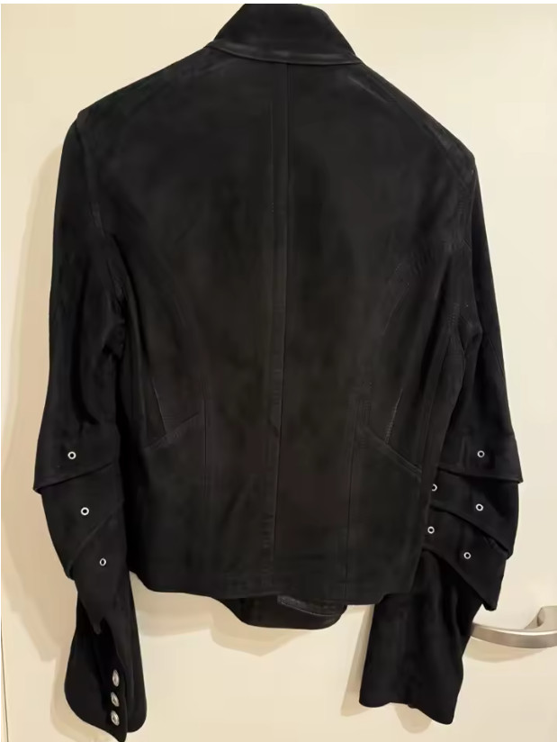 Streetwear Black Jacket Men Harajuku Fashion Loose fit Gothic style(Large) - second product detail image