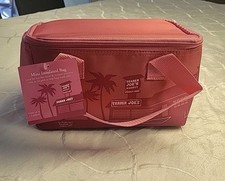 NEW Trader Joe's PINK Valentine's Day Mini Insulated Cooler Tote Lunch Bag