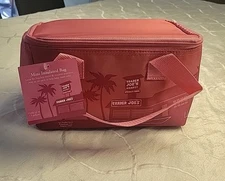 NEW Trader Joe's PINK Valentine's Day Mini Insulated Cooler Tote Lunch Bag