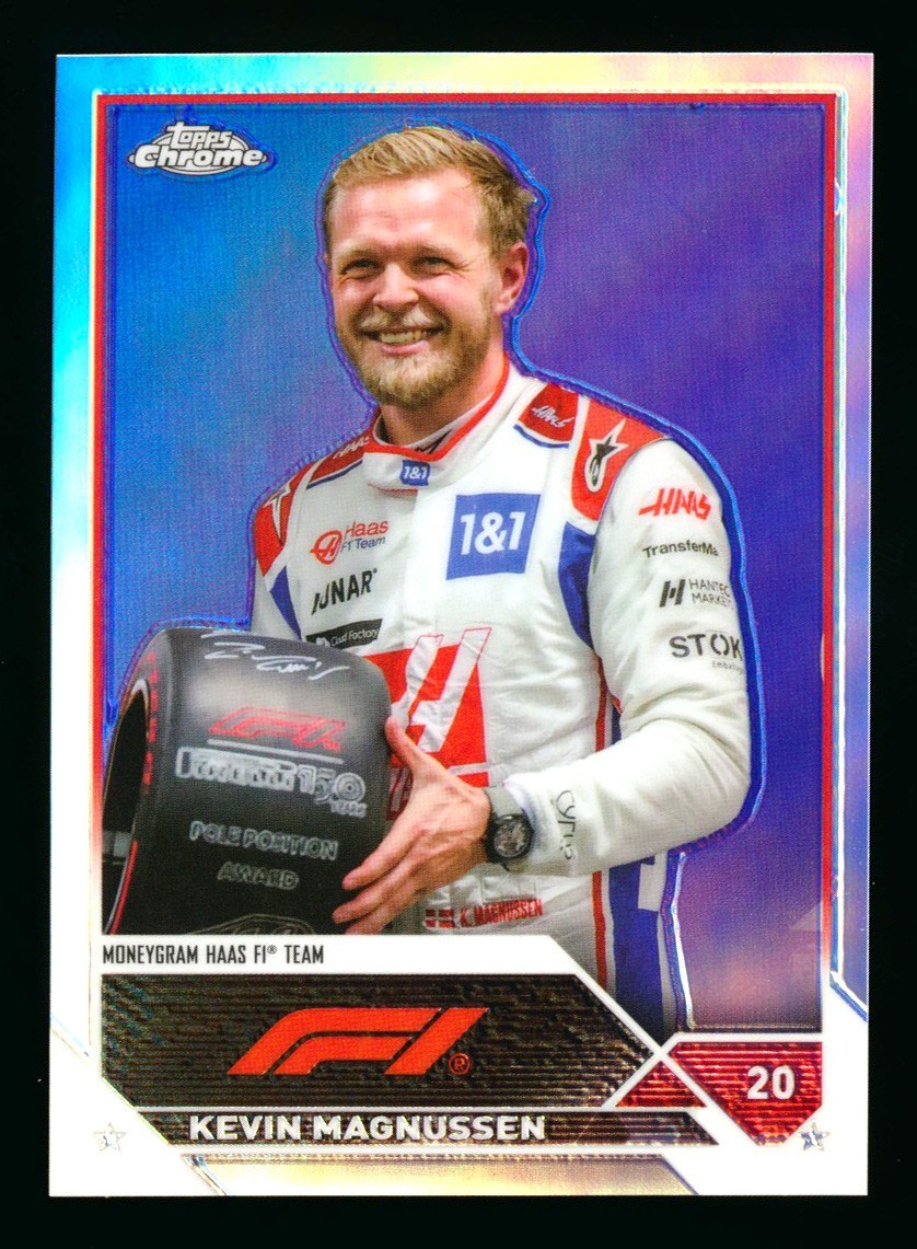 2023 TOPPS CHROME F1 #49 KEVIN MAGNUSSEN REFRACTOR IMAGE VARIATION HAAS RARE SP!