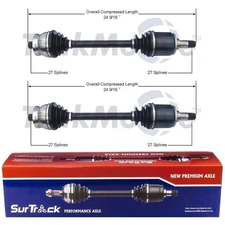 SurTrack Pair Set of 2 Rear CV Axle Shafts For W116 W123 C107