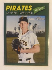 2026 Topps Heritage Green 64 Mitch Keller, Pittsburgh Pirates SP