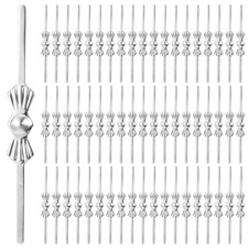 300 Pcs Bow Tie Crystal Connectors Chandelier Hooks for Crystals Metal Fastening