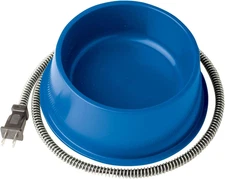 Farm Innovators 1 Quart Plastic Heated Pet Bowl with anti Chew Cord and 25 Watts
